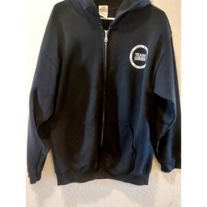 Team Gibbs, NCIS, Full Zip, Hoodie, Size L, Black, Gibbs Rules